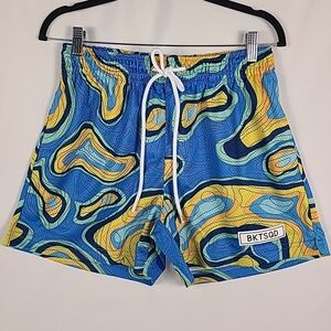 NWT BKTSQD Weatherman Ocean Isles Men's Shorts - Blue Size M